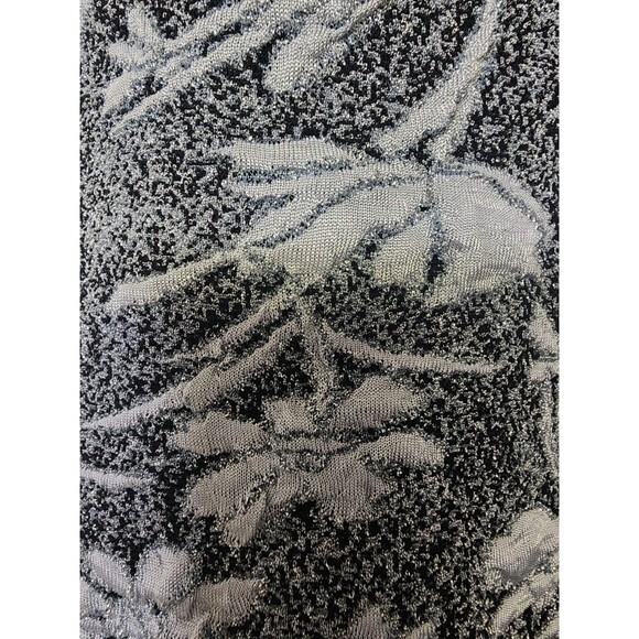 Vintage Metallic Thread Whisper Blouse Womens S Floral Y2K Fashion Made In USA - Picture 3 of 11